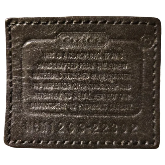 Vtg Coach Black Beige Jacquard Fabric Shoulder Bag Silver Hardwares - Picture 11 of 14